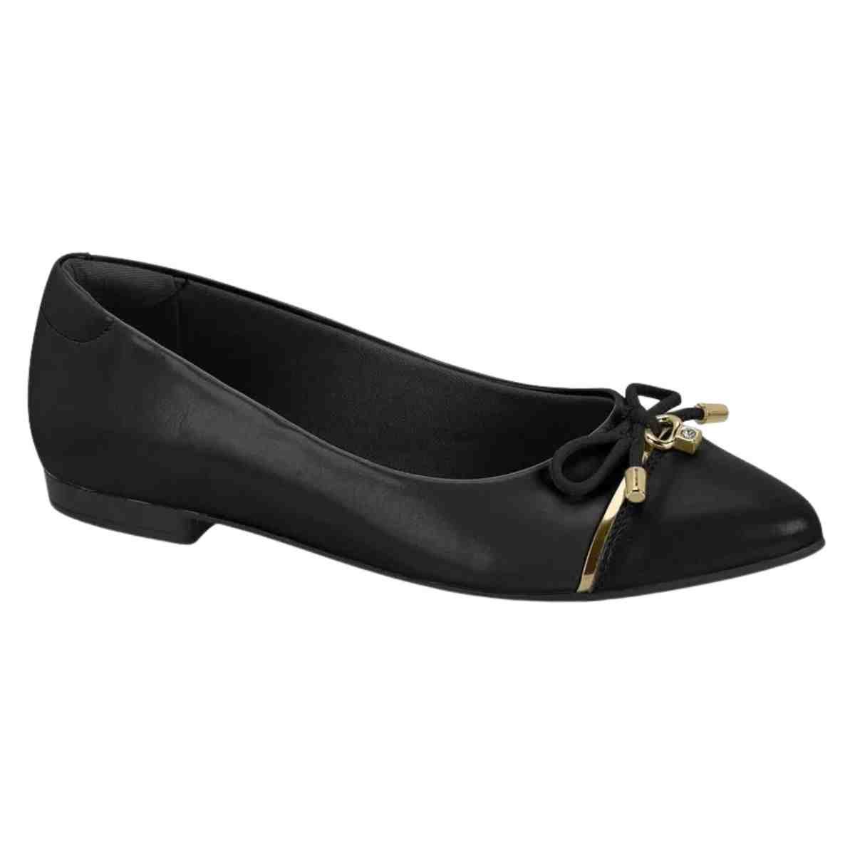 Sapatilha Feminina Bico Fino Beira Rio Preto Preto 5