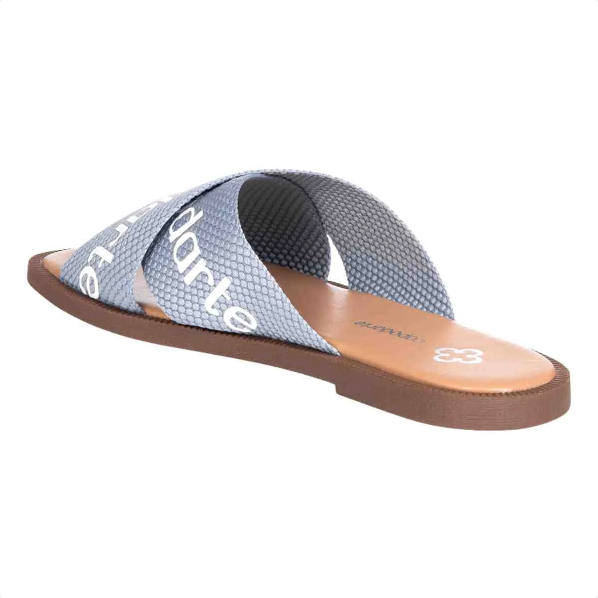 Tamanco Feminino Rasteiro Capodarte Turmalina Azul 4