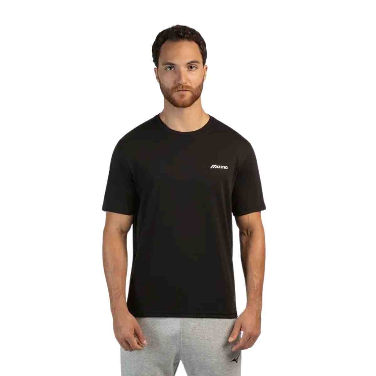 Camiseta Masculina Mizuno Basic Log Preta