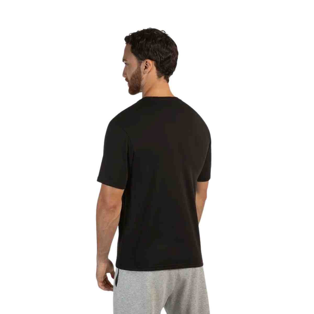 Camiseta Masculina Mizuno Basic Log Preta Preto 5