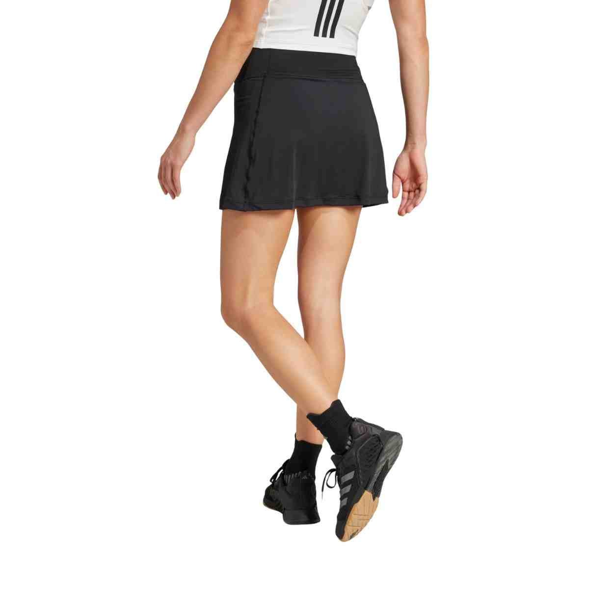 Saia Feminina Curta Adidas Treino Optime Preta Preto 4