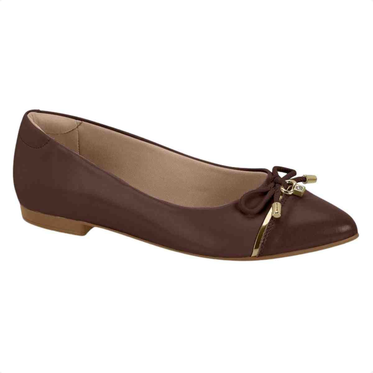 Sapatilha Feminina Bico Fino Beira Rio Chocolate Marrom 3