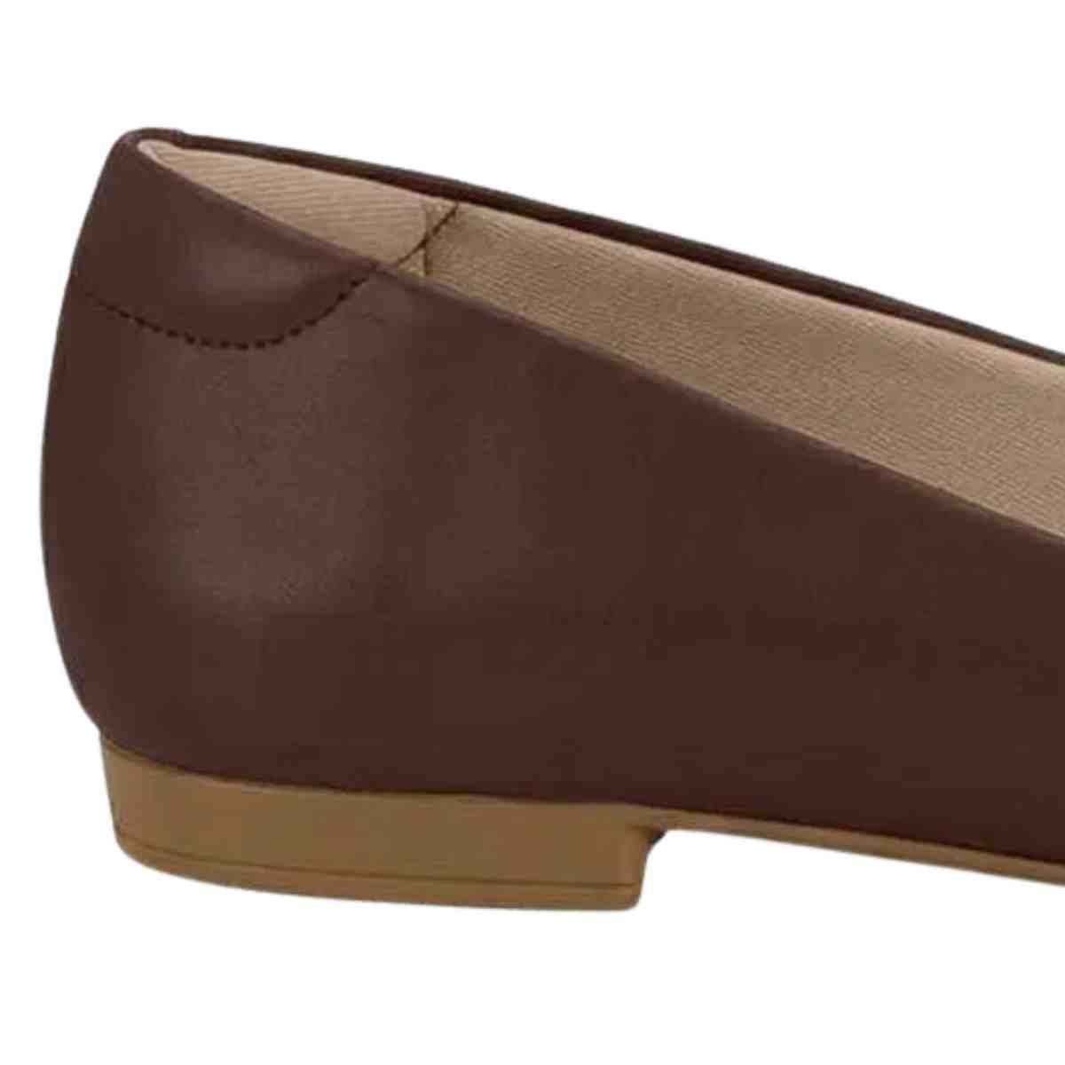 Sapatilha Feminina Bico Fino Beira Rio Chocolate Marrom 7