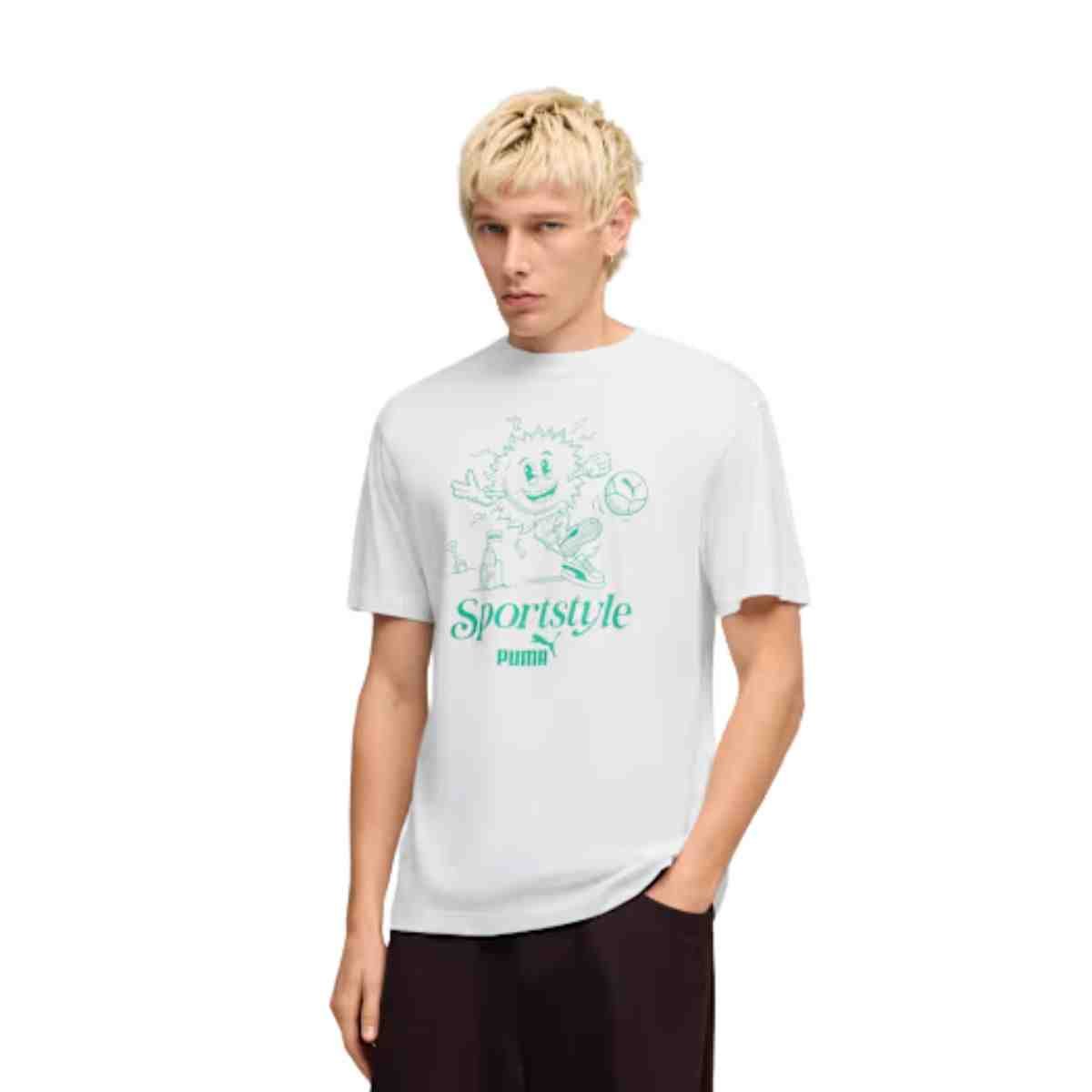 Camiseta Masculina Puma Graphic Sun Branca