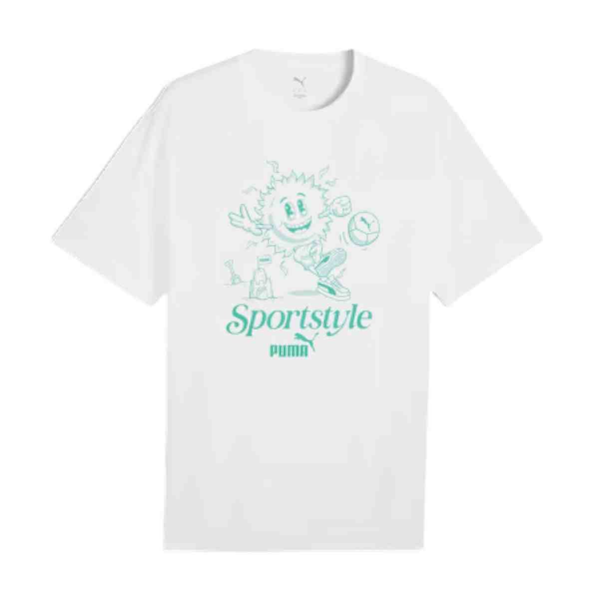 Camiseta Masculina Puma Graphic Sun Branca Branco 4