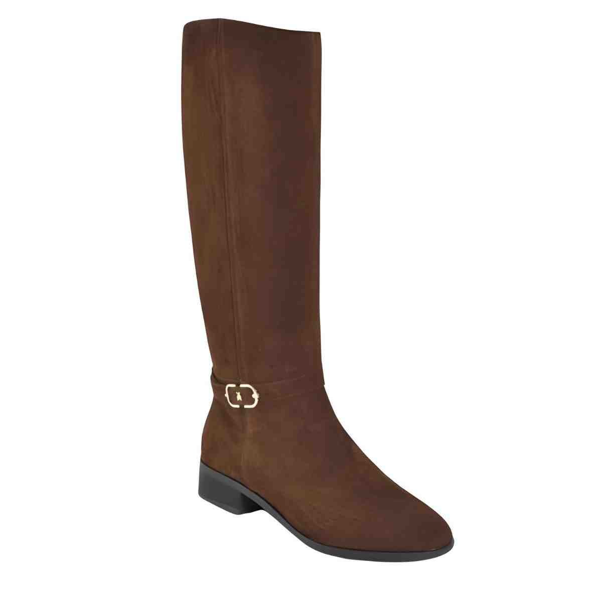 Bota Feminina Montaria Via Marte Marrom Marrom 4