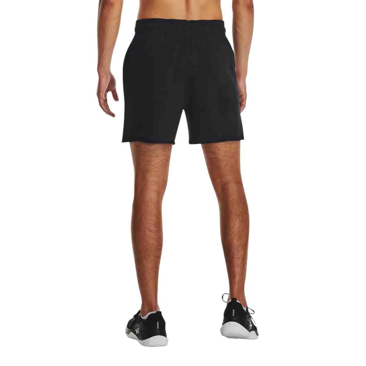 Shorts Masculino Curto Under Armour Rival Terry Preto Preto 4