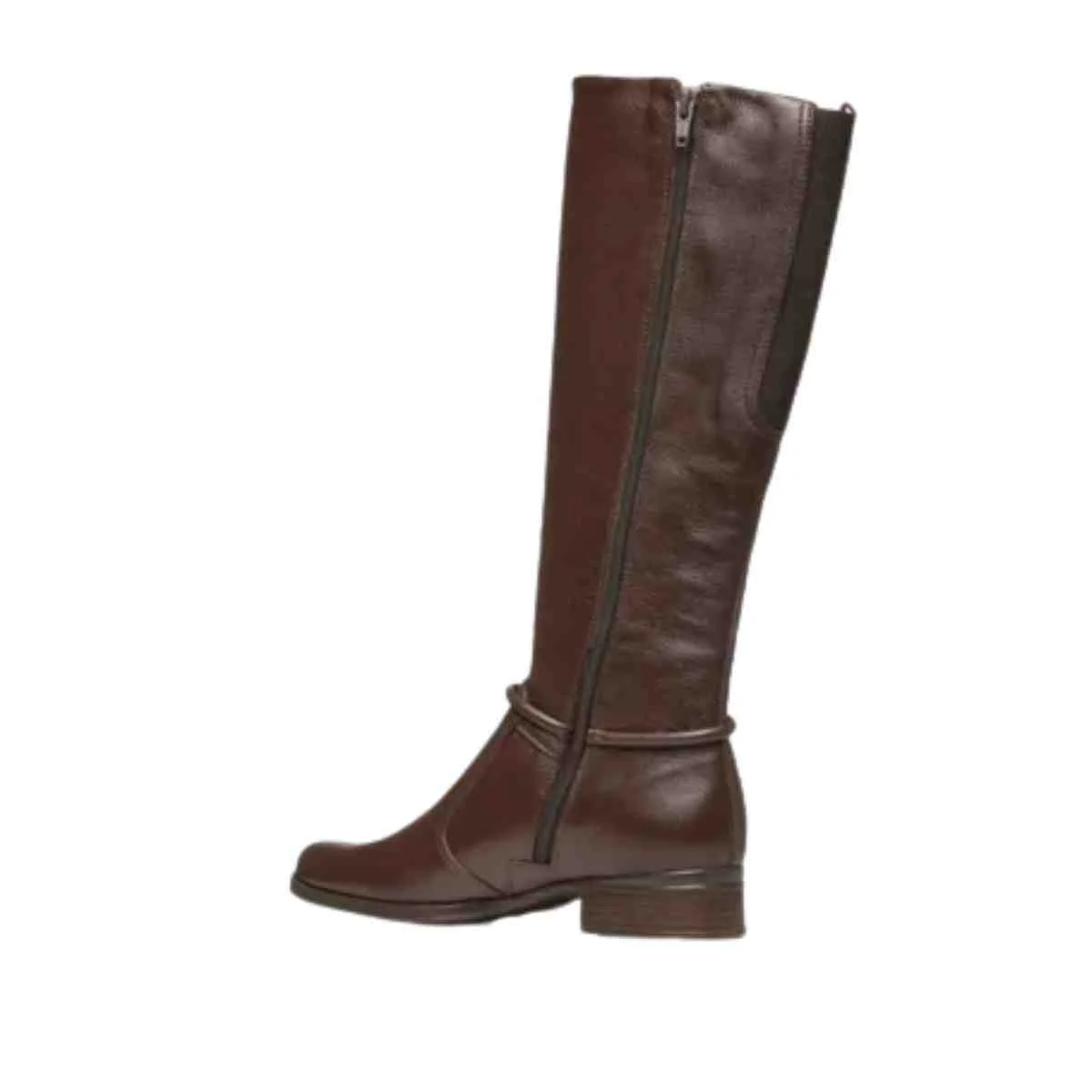 Bota Feminina Montaria Cano Alto Pegada Marrom Marrom 5