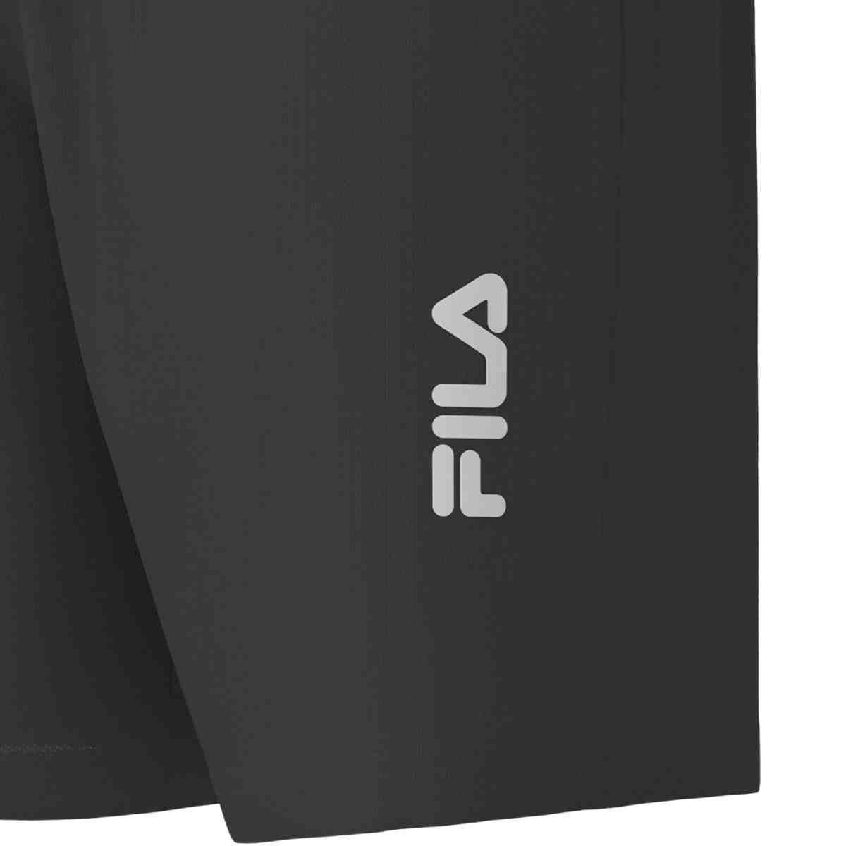 Shorts Masculino Longo Fila Sports Light 8 Preto Preto 3