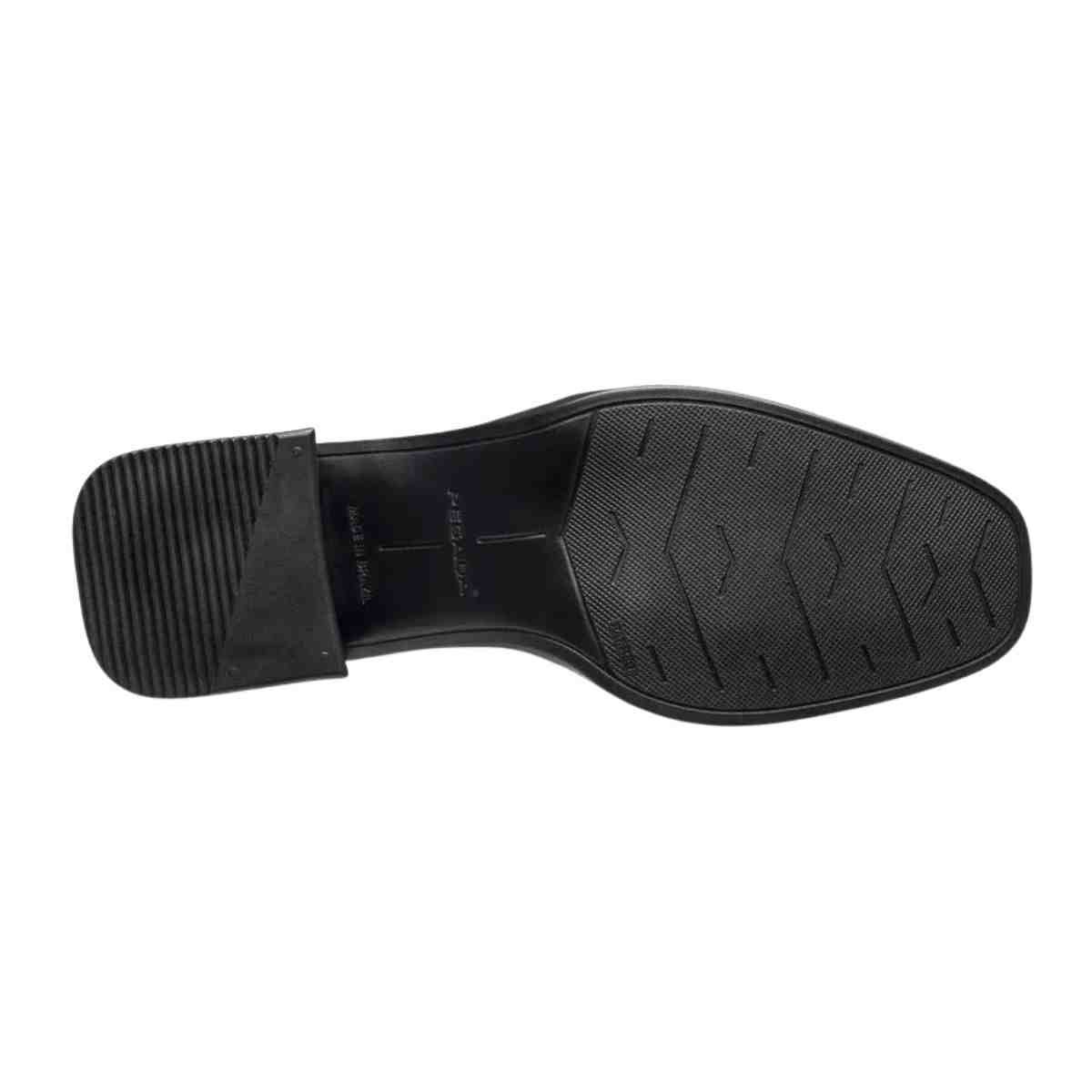 Bota Feminina Cano Médio Pegada Pisa Preta Preto 5