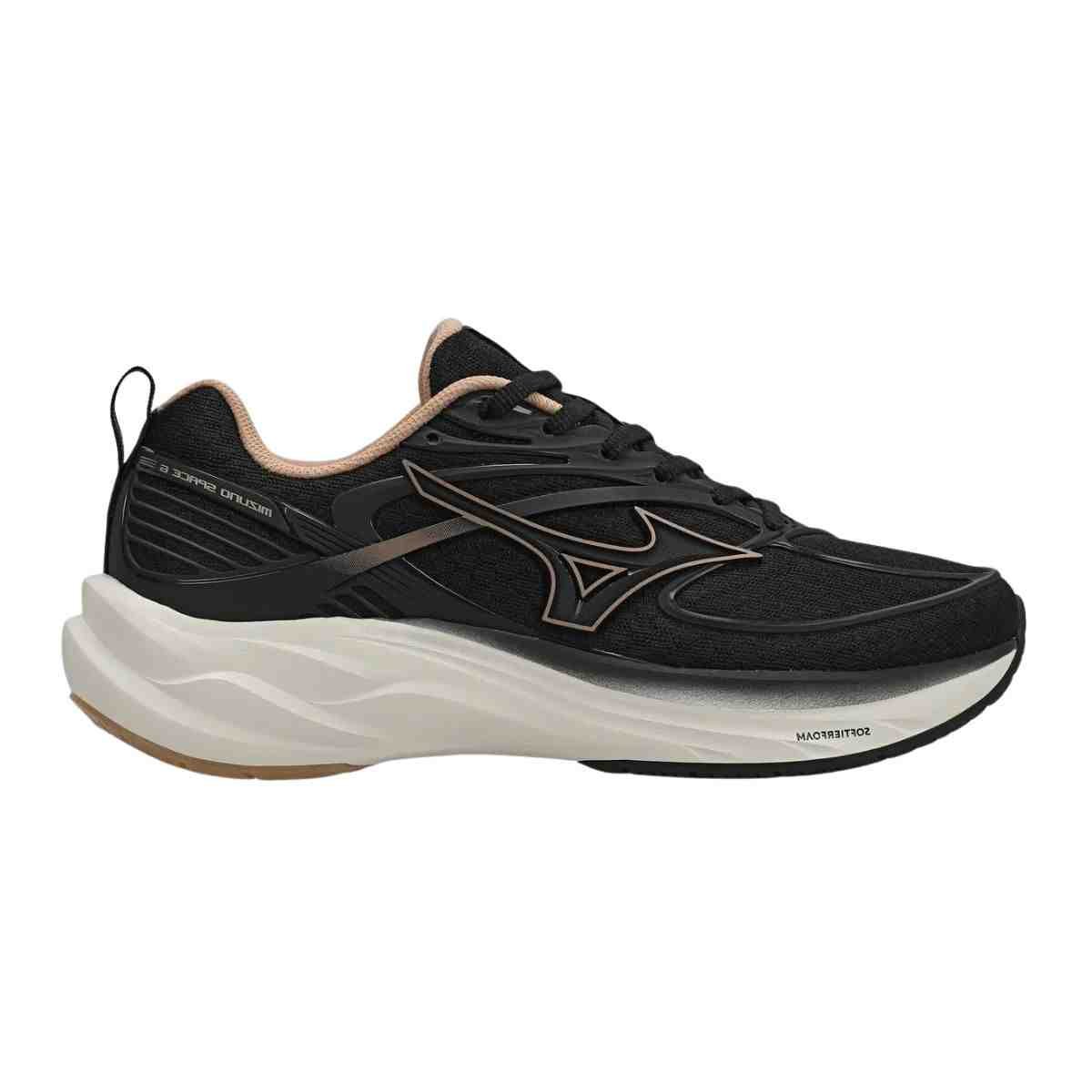 Tênis Corrida Feminino Mizuno Space 6 Preto E Rosa