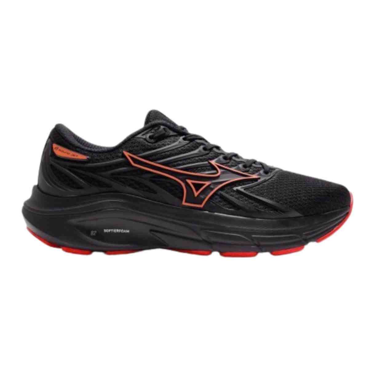 Tênis Corrida Masculino Mizuno Jet 8 Preto E Vermelho