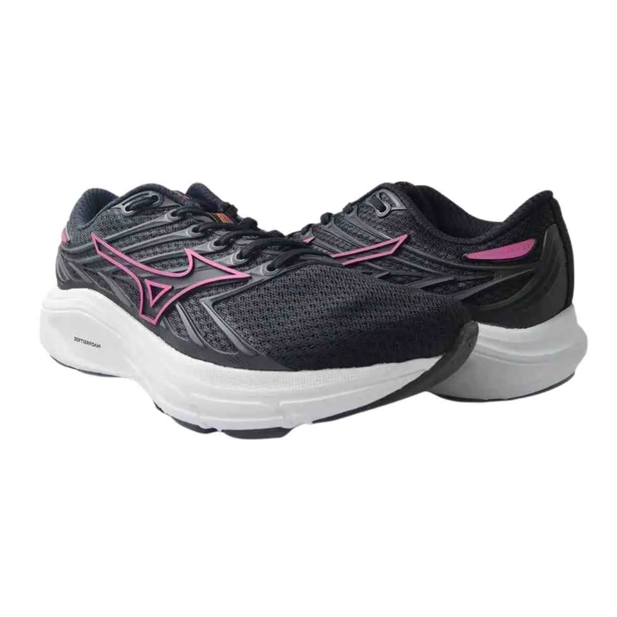Tênis Corrida Feminino Mizuno Jet 8 Preto E Rosa Preto 3