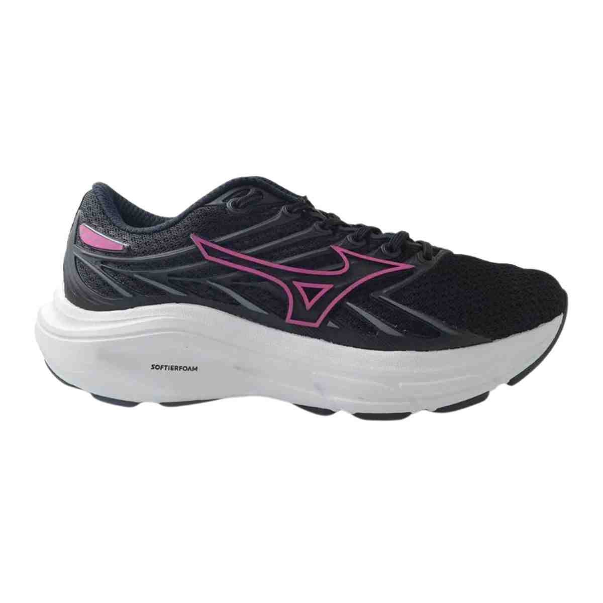Tênis Corrida Feminino Mizuno Jet 8 Preto E Rosa