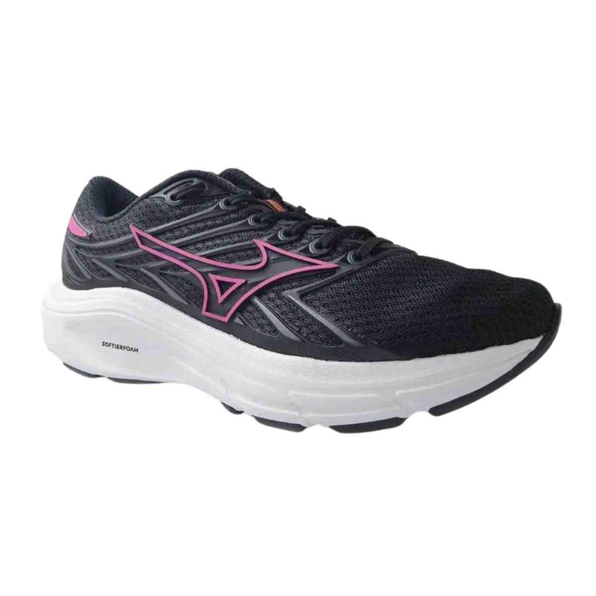 Tênis Corrida Feminino Mizuno Jet 8 Preto E Rosa Preto 2