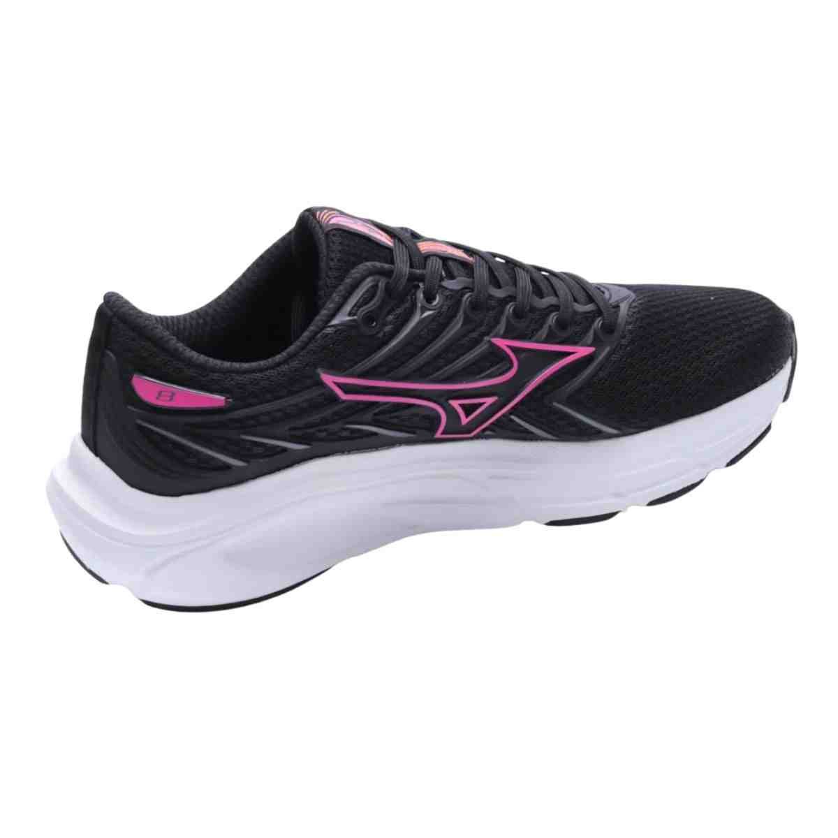 Tênis Corrida Feminino Mizuno Jet 8 Preto E Rosa Preto 4