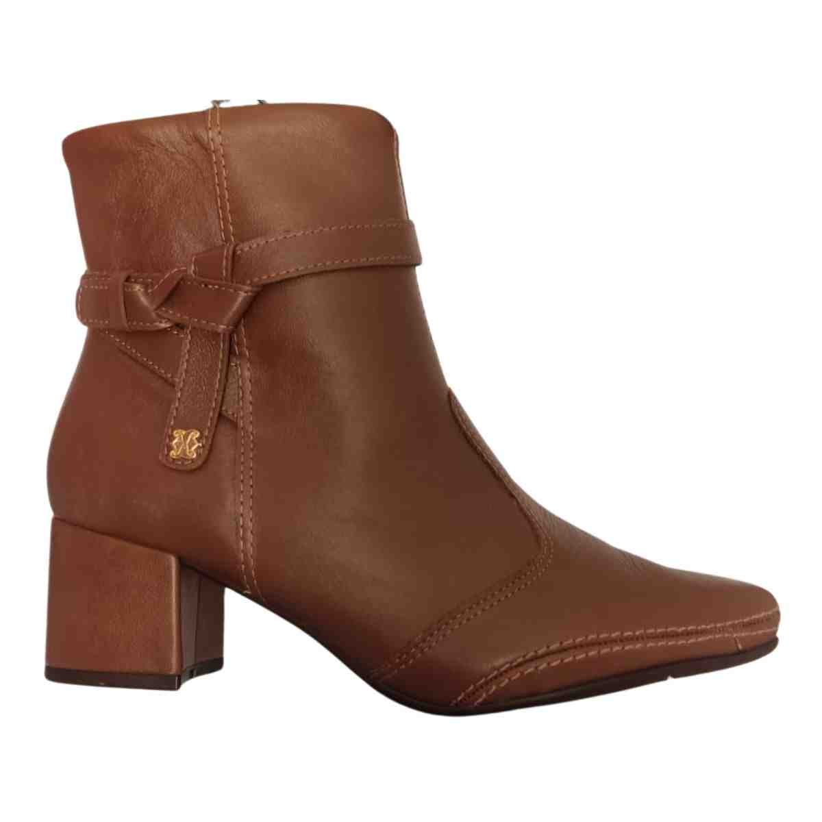 Bota Feminina Cano Baixo Ramarim  Camel