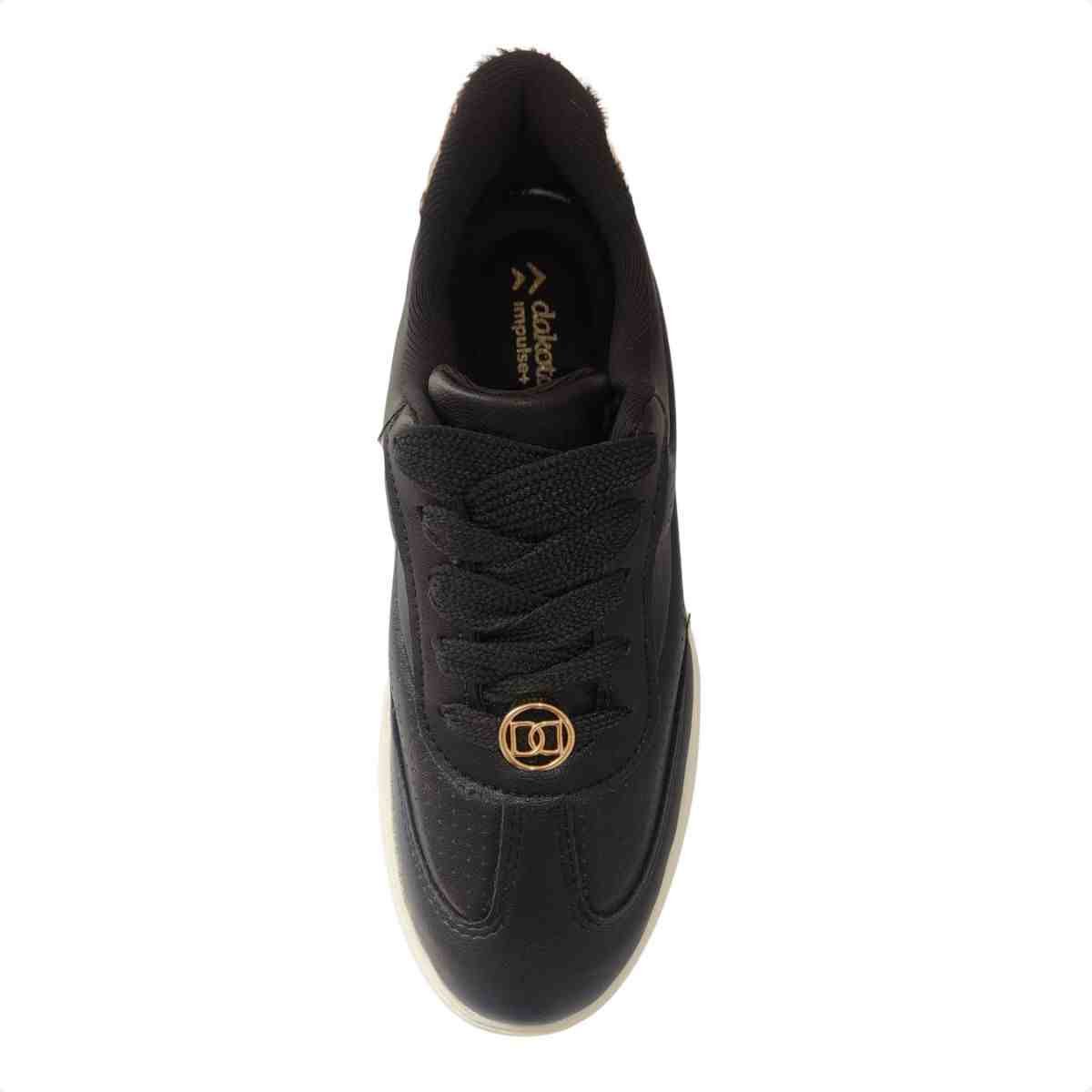 Tênis Casual Feminino Dakota Preto Preto 3