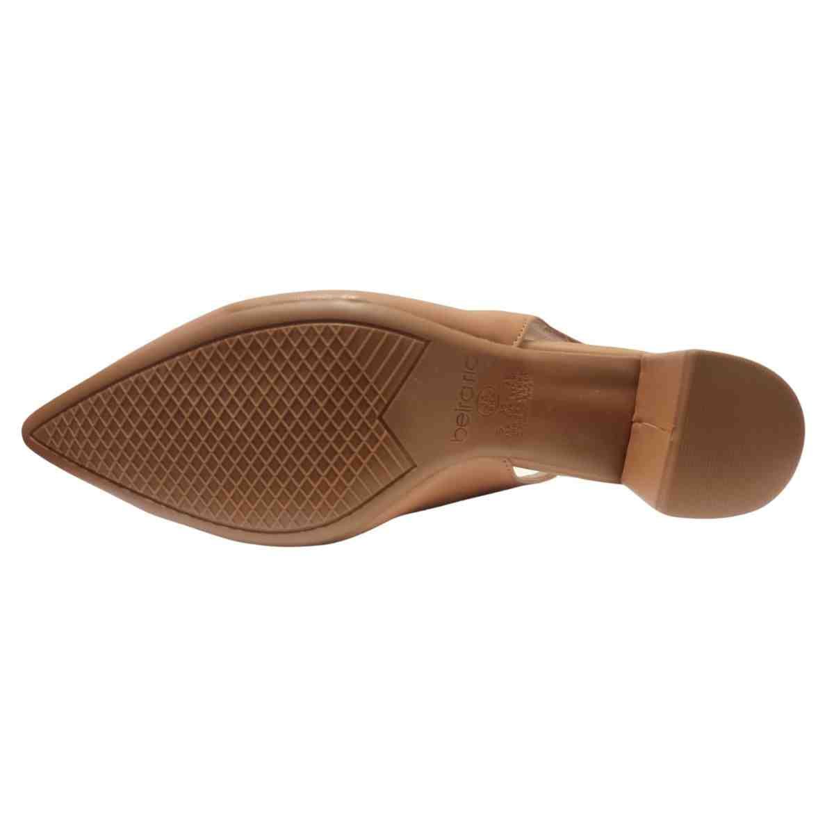Sapato Feminino Slingback Beira Rio Camel Marrom 7