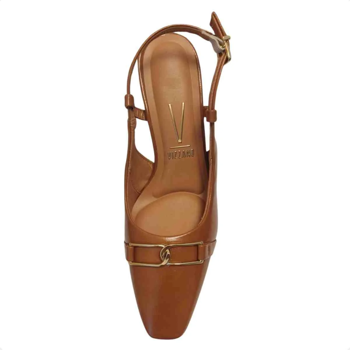 Sapato Feminino Slingback Vizzano Caramelo Marrom 2