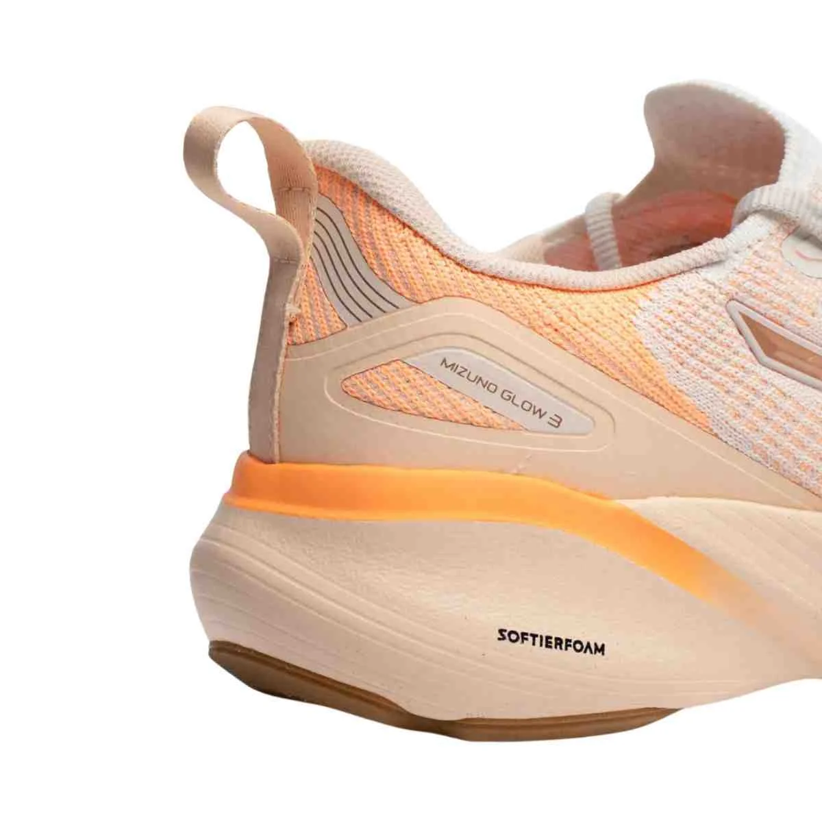 Tênis Corrida Feminino Mizuno Glow 3 Laranja Laranja/Bege 5