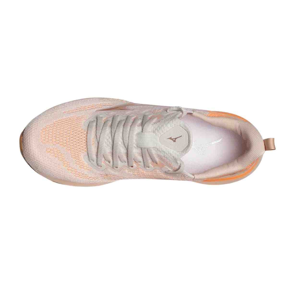 Tênis Corrida Feminino Mizuno Glow 3 Laranja Laranja/Bege 6