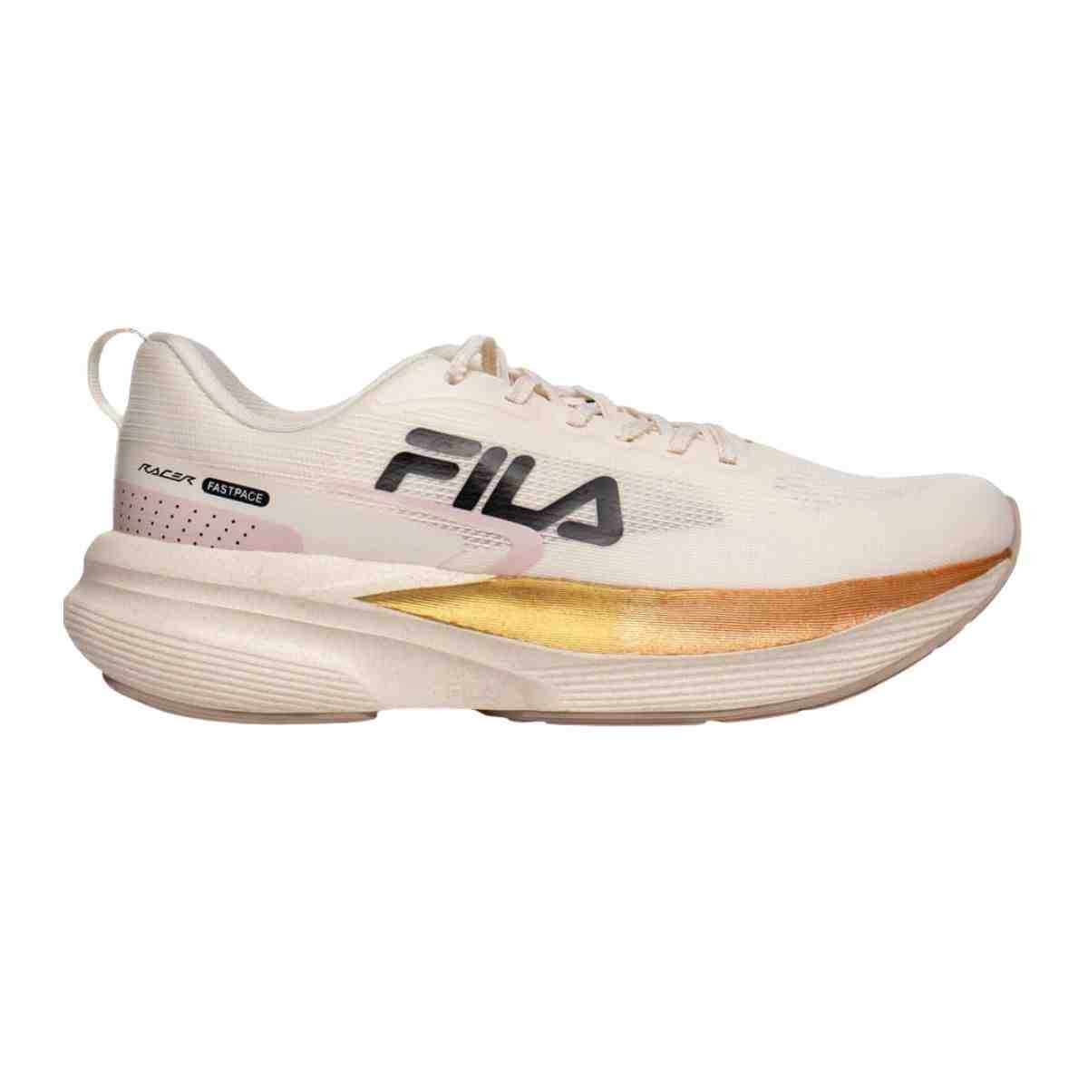 Tênis Corrida Feminino Fila Racer Fastpace Off White