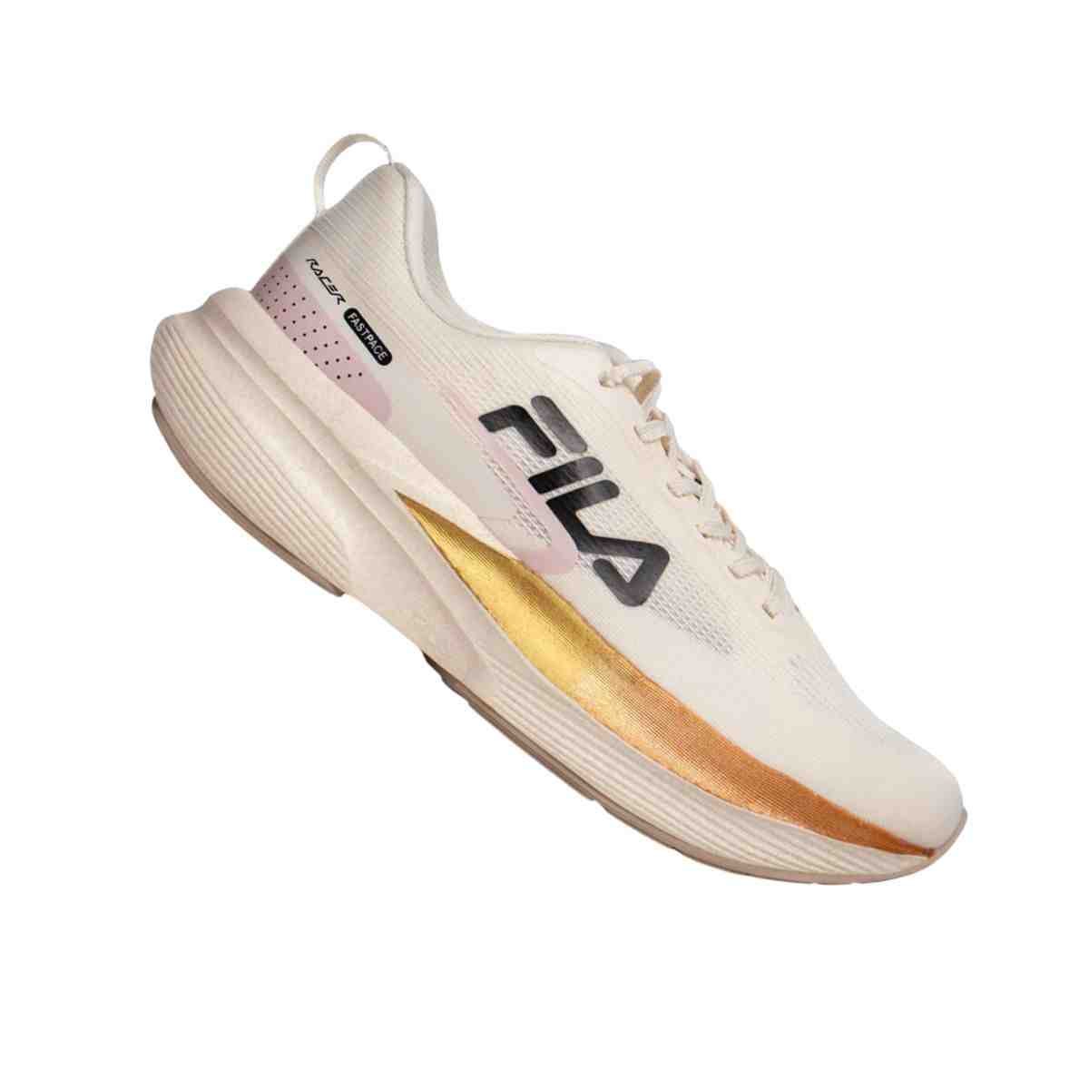 Tênis Corrida Feminino Fila Racer Fastpace Off White Bege 7
