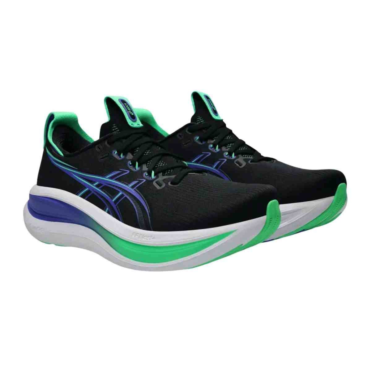 Tênis Corrida Masculino Asics Gel-Nimbus 28  Preto E Azul Preto 2