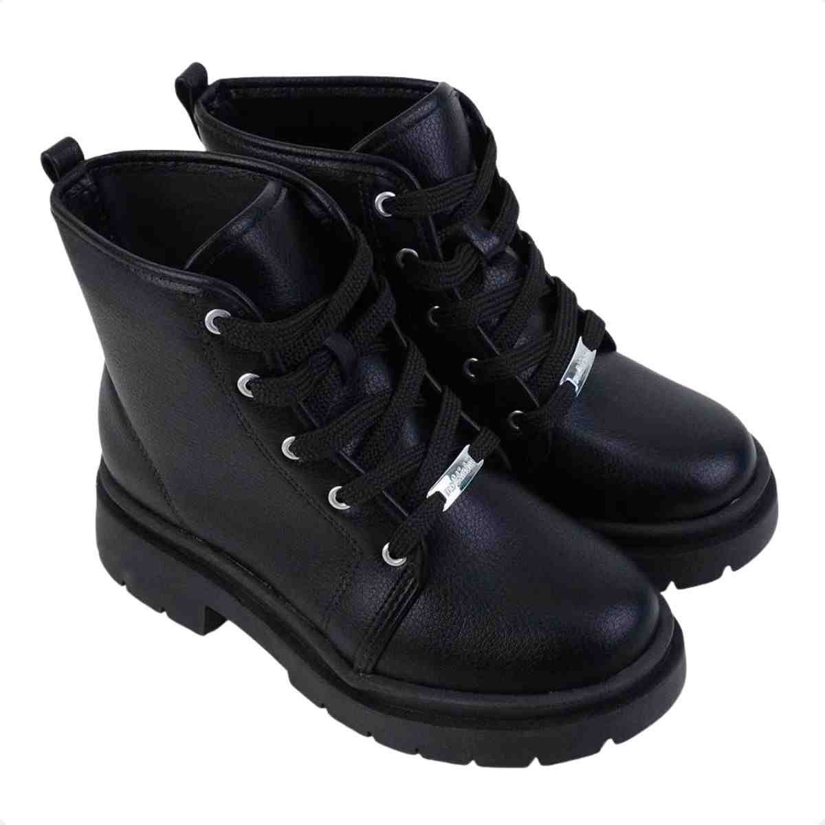 Bota Infantil Coturno Molekinha Preta Preto 2