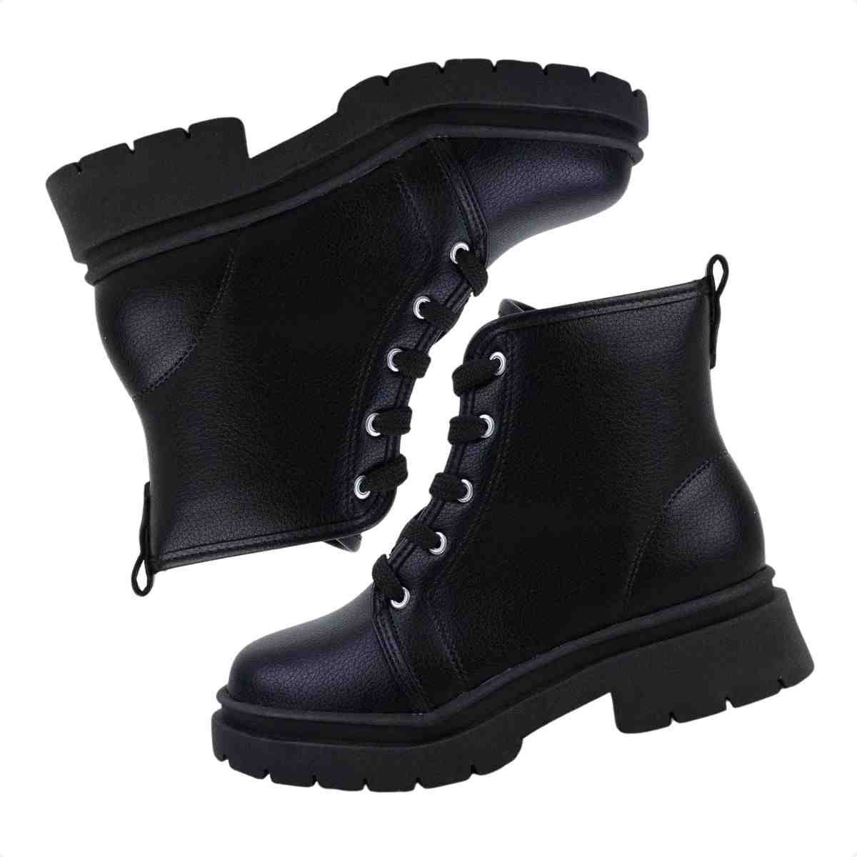 Bota Infantil Coturno Molekinha Preta Preto 3