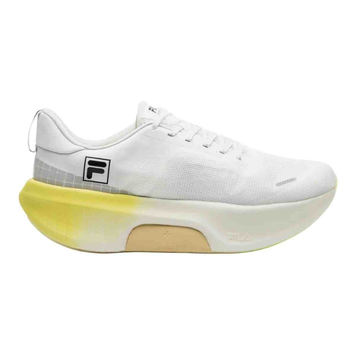 Tênis Corrida Feminino Fila Eedrocker Skyfoam Branco E Verde