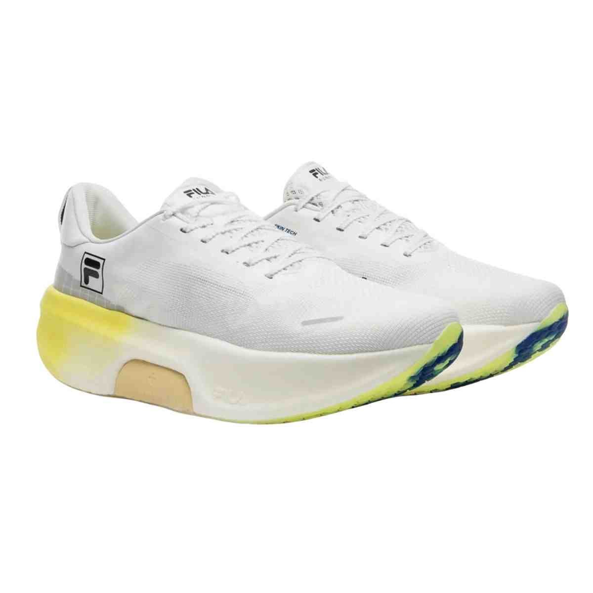 Tênis Corrida Feminino Fila Eedrocker Skyfoam Branco E Verde Branco 2