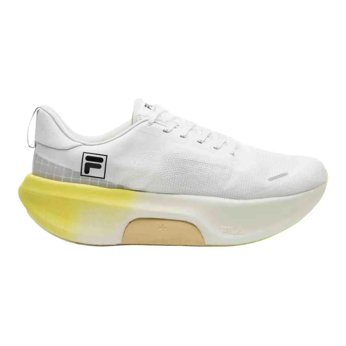 Tênis Corrida Feminino Fila Eedrocker Skyfoam Branco E Verde