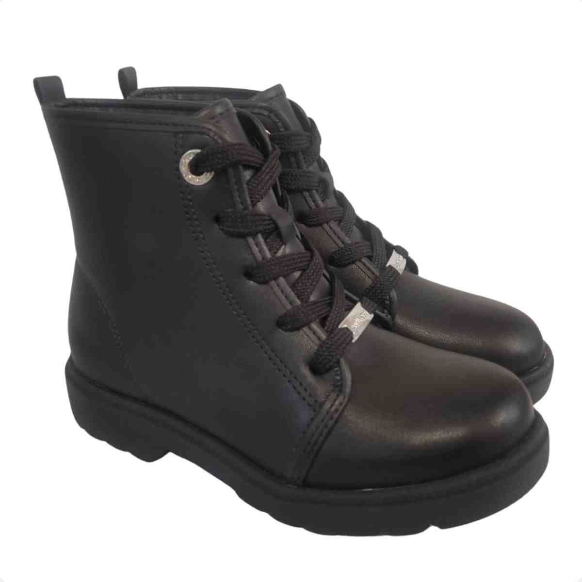 Bota Infantil Coturno Molekinha Preta Preto 2