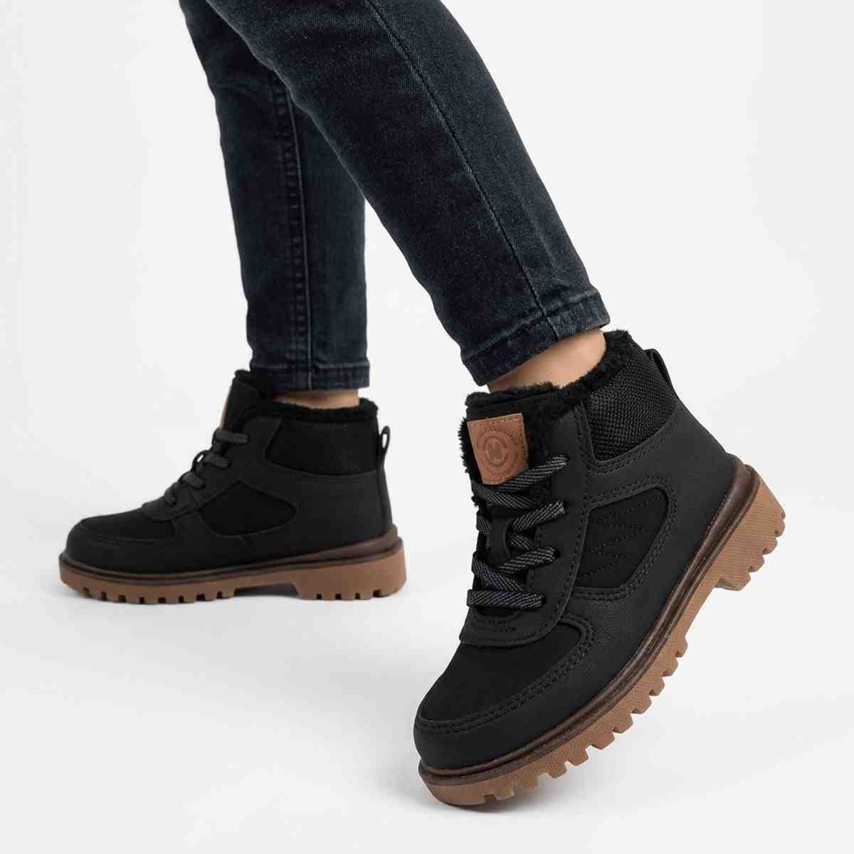 Bota Infantil Coturno Molekinho Preta Preto 2
