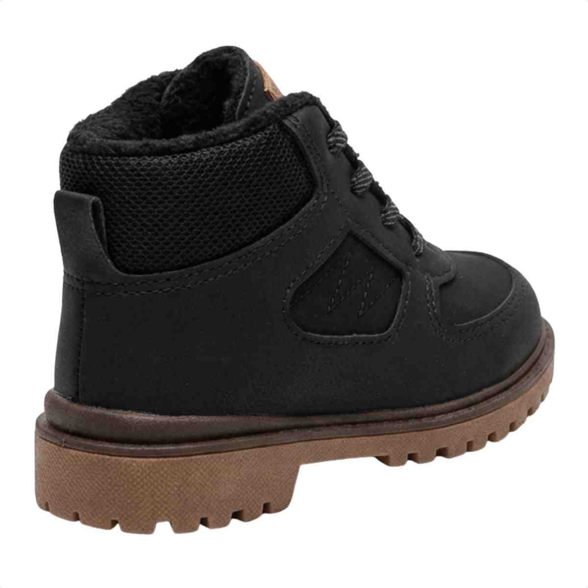 Bota Infantil Coturno Molekinho Preta Preto 4