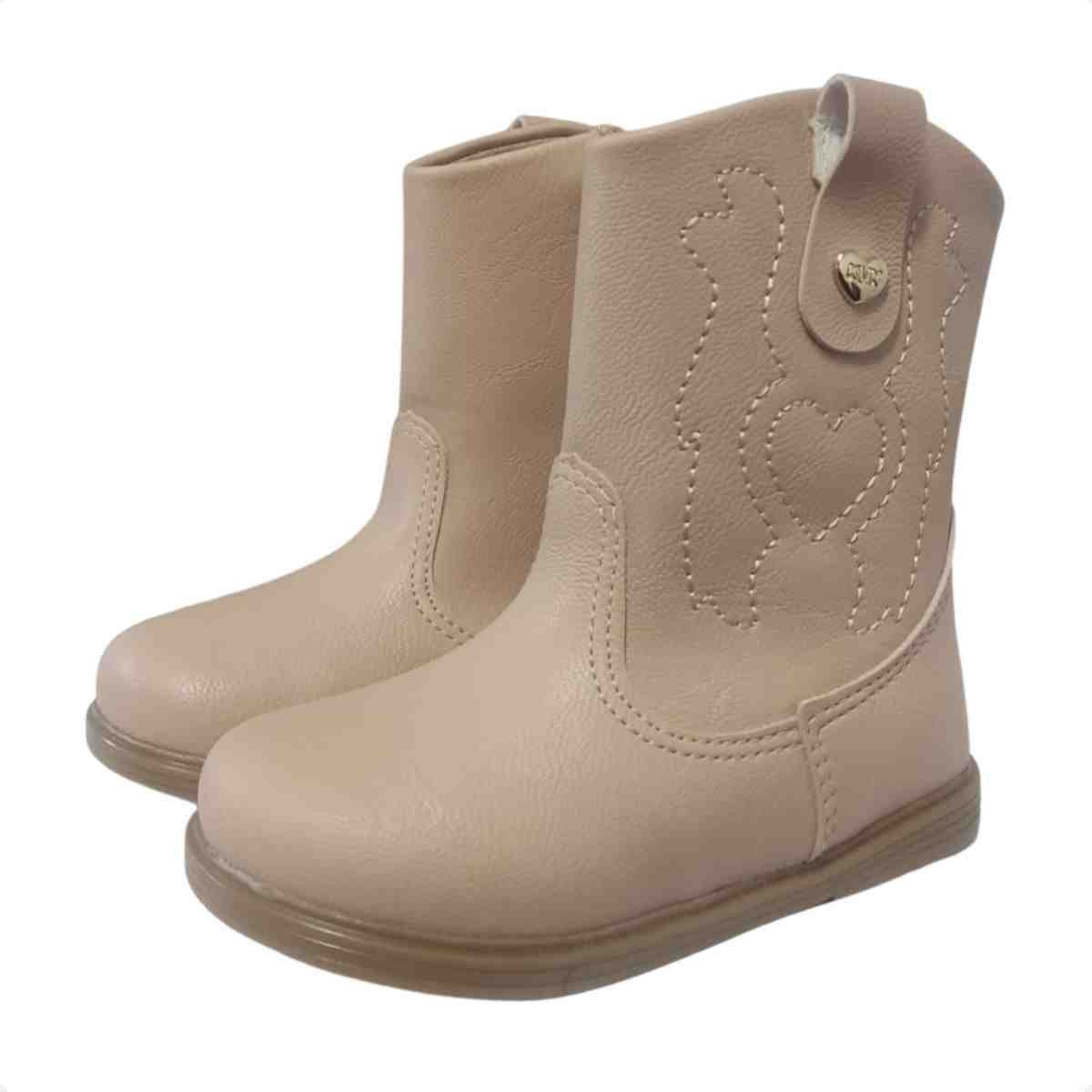 Bota Infantil Klin Nude Bege 2