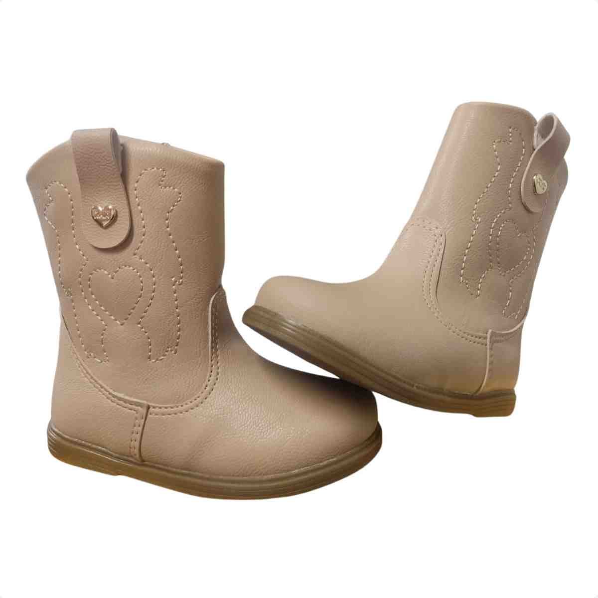Bota Infantil Klin Nude Bege 3