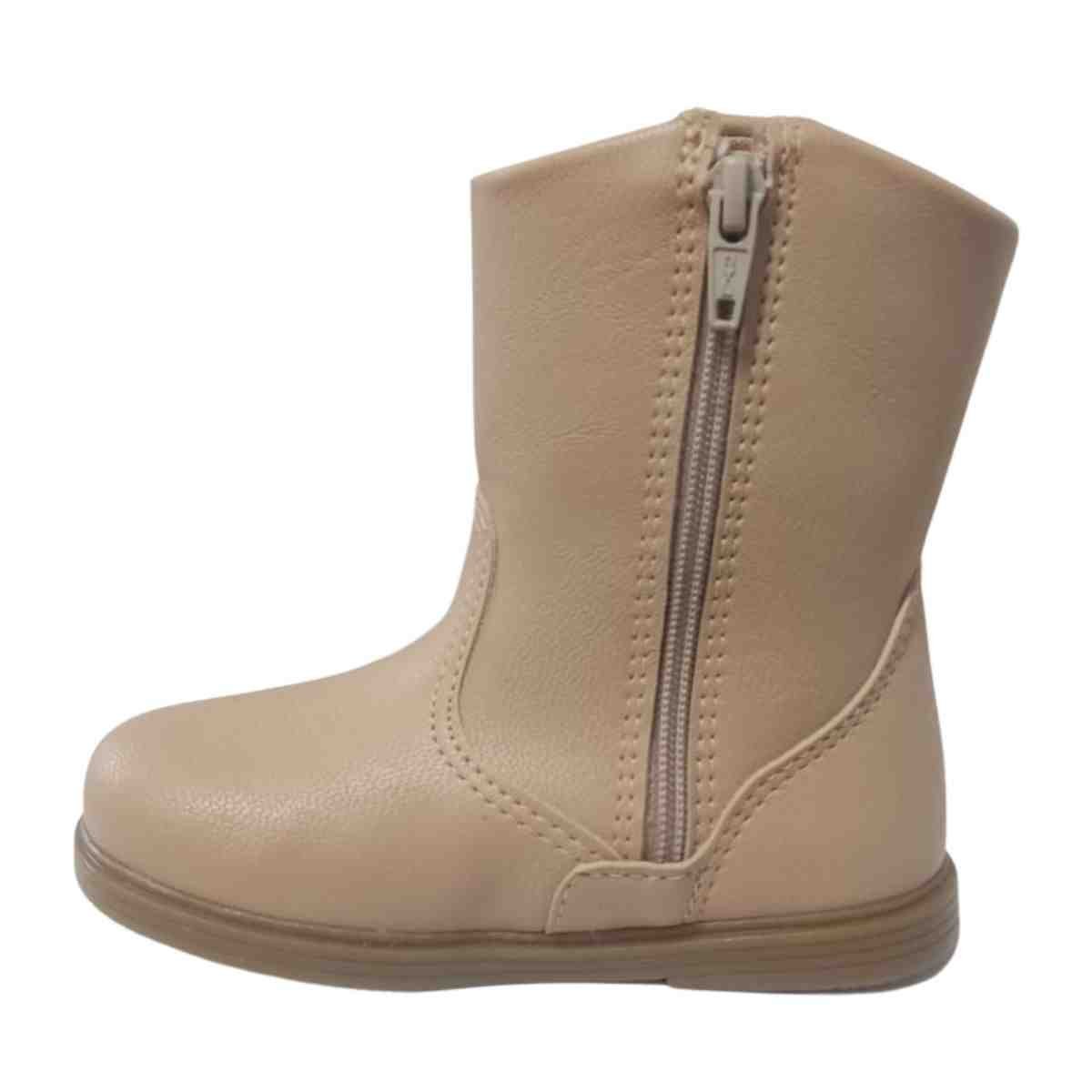 Bota Infantil Klin Nude Bege 7