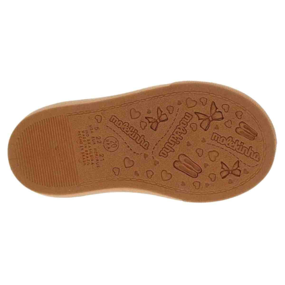 Tênis Casual Molekinha Branco Off Dourado Branco 7