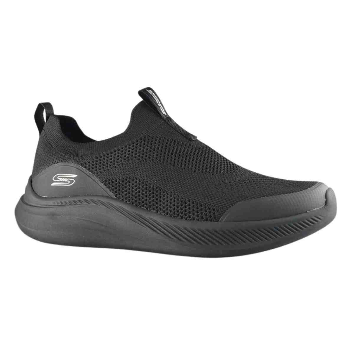 Tênis Corrida Masculino Skechers Bobs Moda Flex Preto Preto 2