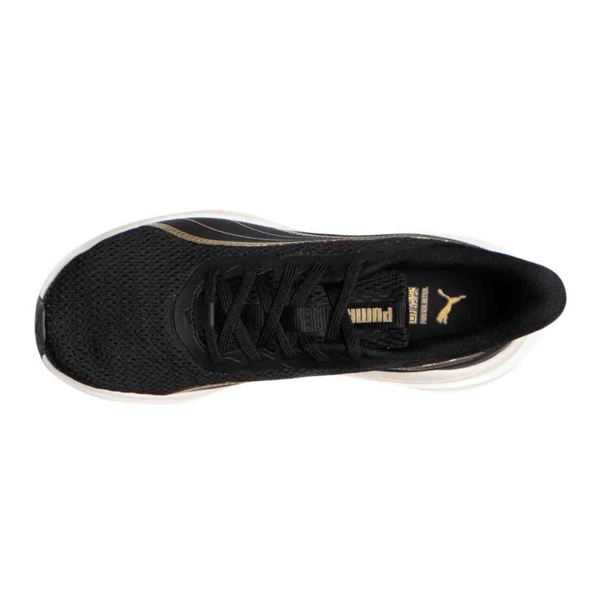 Tênis Corrida Feminino Puma Dasher Lite Preto E Dourado Preto 6