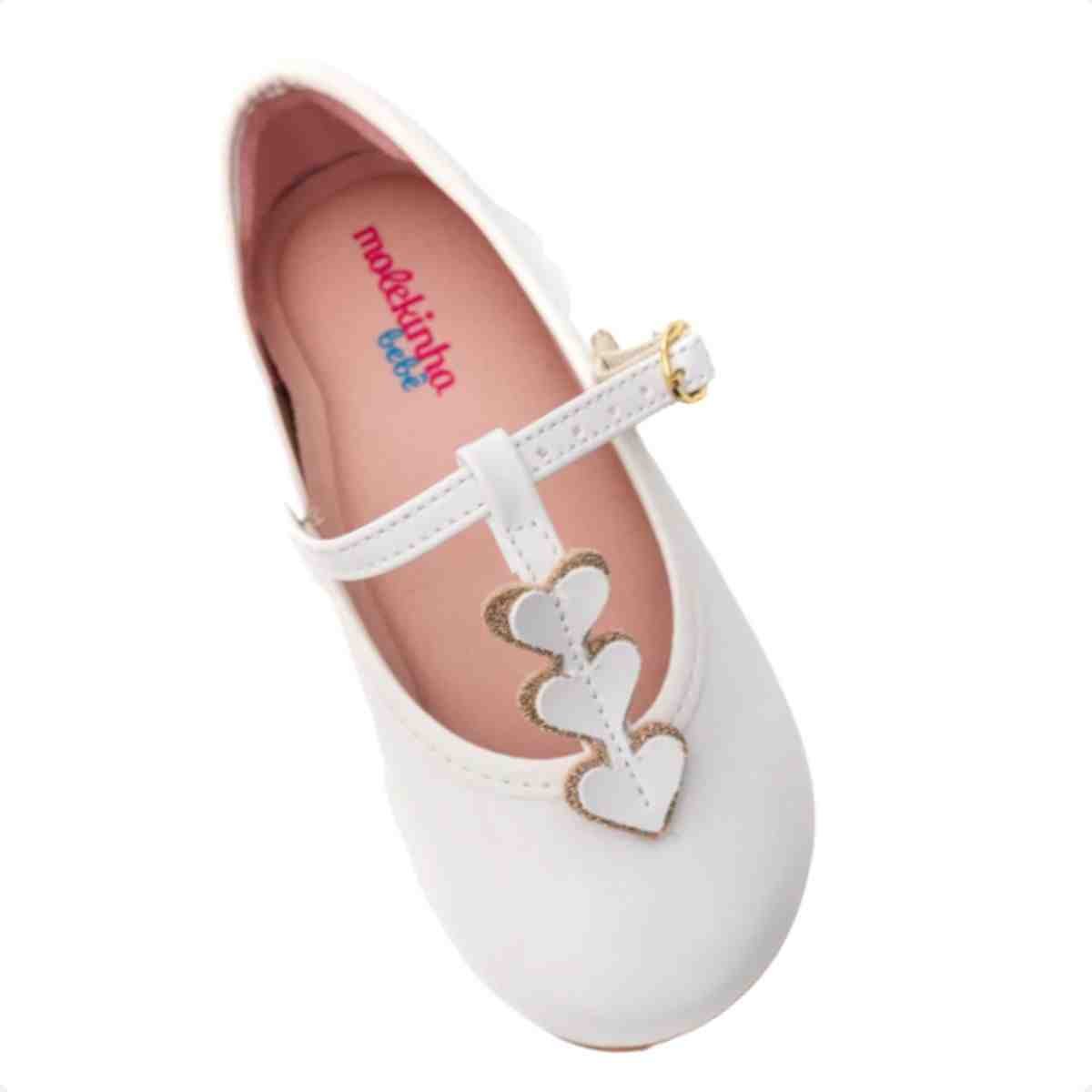 Sapatilha Infantil Molekinha Branco Branco 2