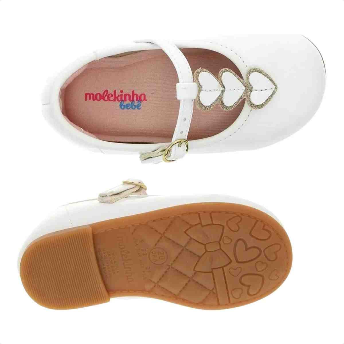 Sapatilha Infantil Molekinha Branco Branco 4