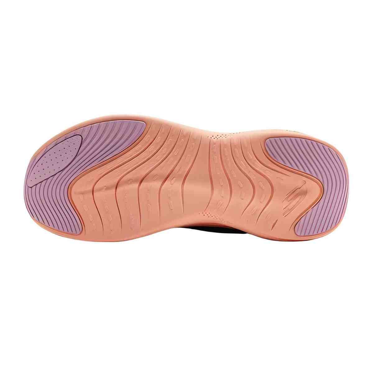 Tênis Corrida Feminino Skechers Skech Cloud Roxo E Laranja Preto 6