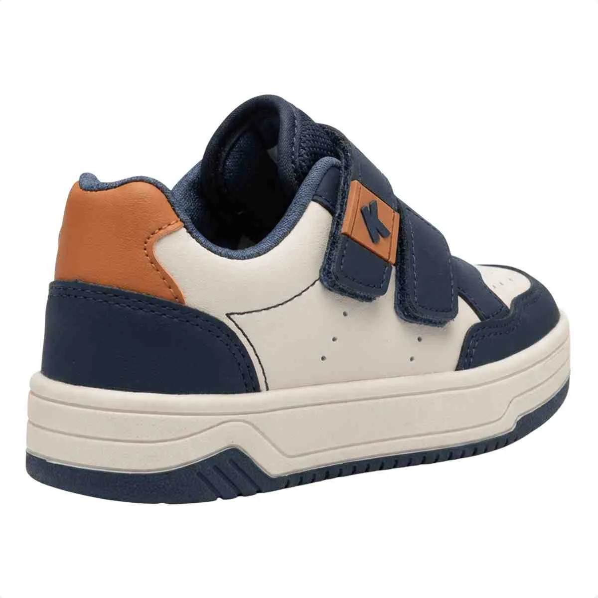 Tênis Casual Infantil Kidy  Branco Off Marinho Off White/Azul Marinho 3