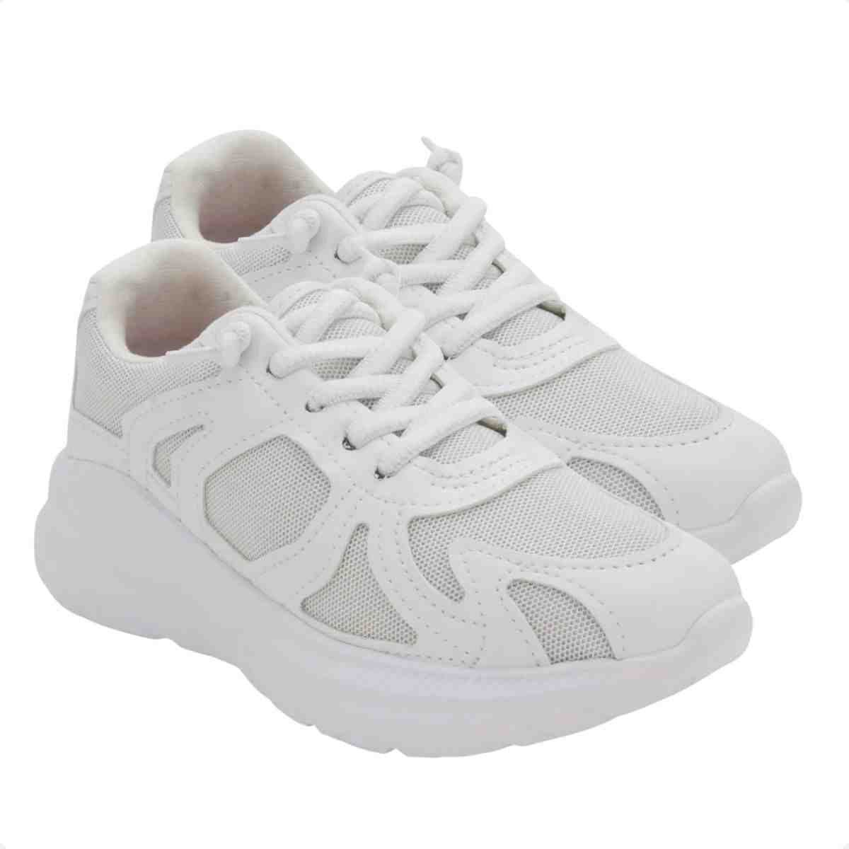 Tênis Running Infantil Molekinha Branco Branco 2