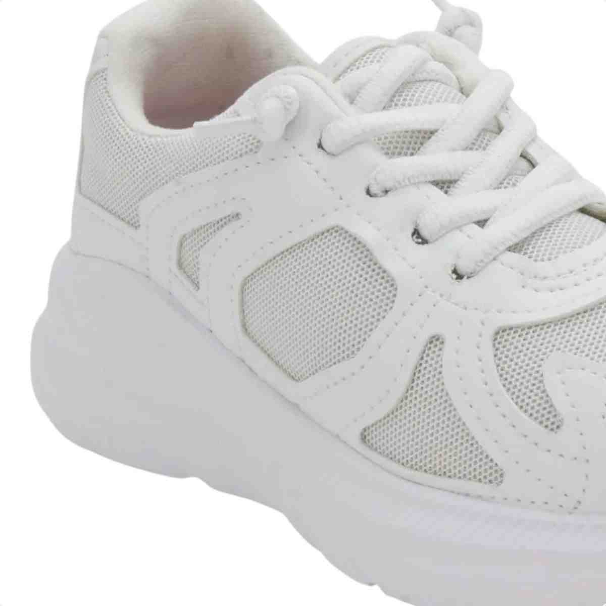 Tênis Running Infantil Molekinha Branco Branco 4
