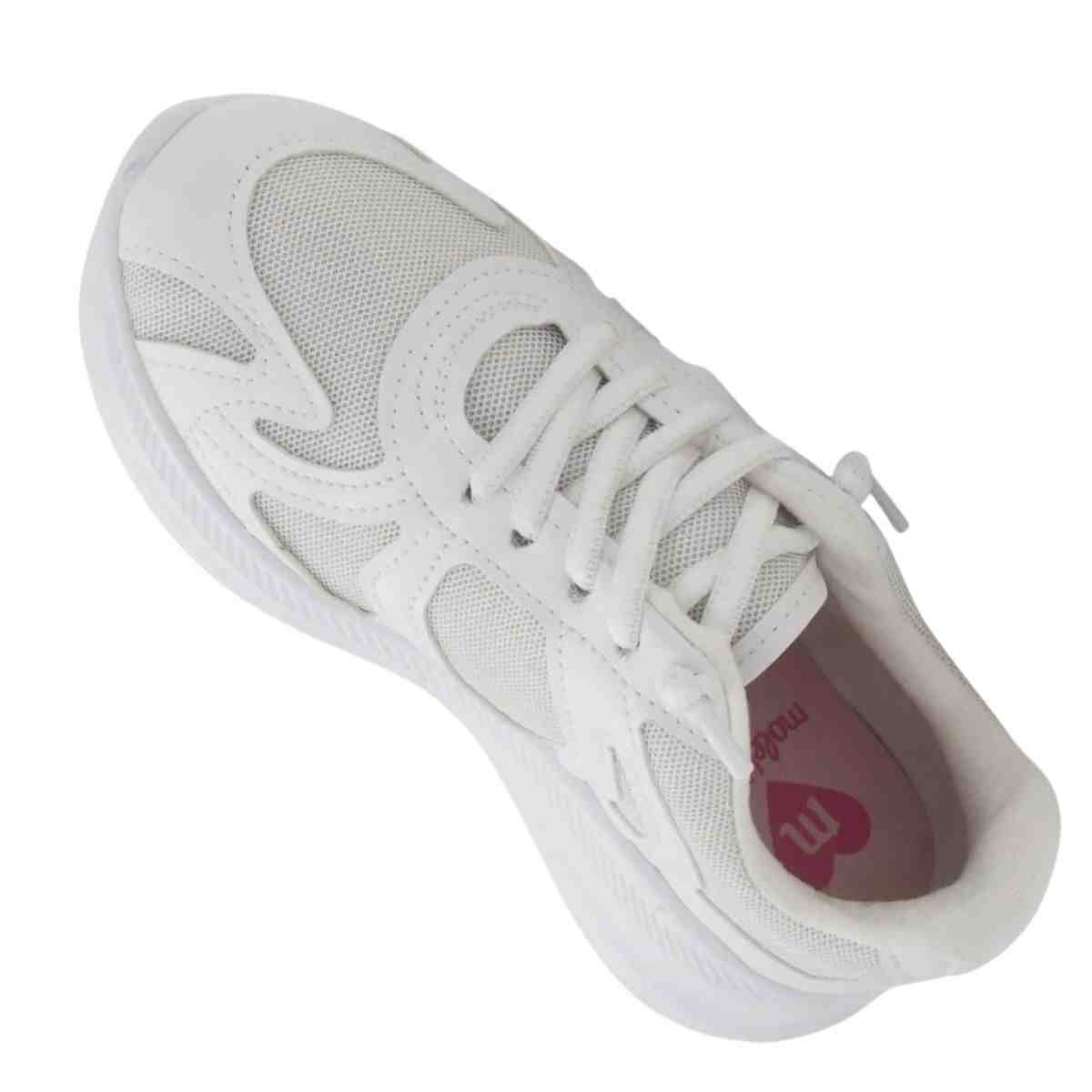 Tênis Running Infantil Molekinha Branco Branco 6